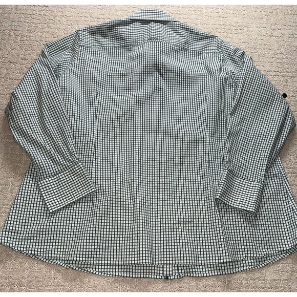 Ariat Women’s Long Sleeve Button Up Shirt Lot 3X Pink Pinstripe Green Plaid West - Picture 10 of 11